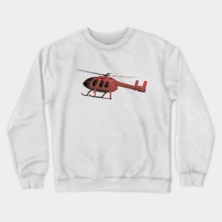 Light Red Helicopter Crewneck Sweatshirt